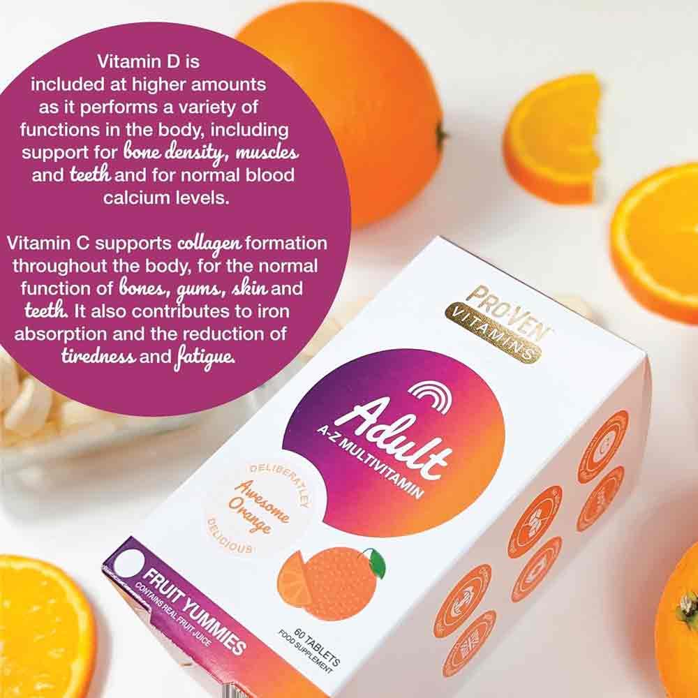 Pro-Ven Vitamins Adult Multivitamin Orange Flavour 60 Chewables