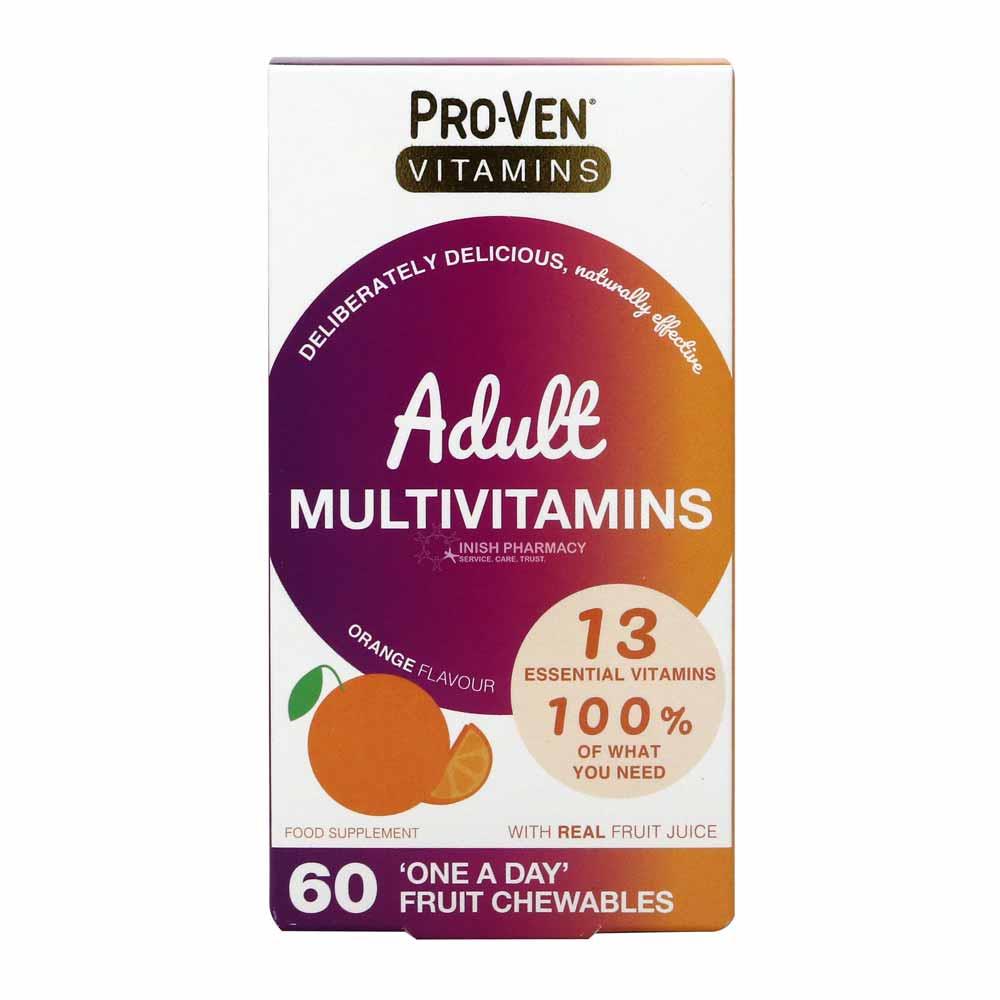 Pro-Ven Vitamins Adult Multivitamin Orange Flavour 60 Chewables
