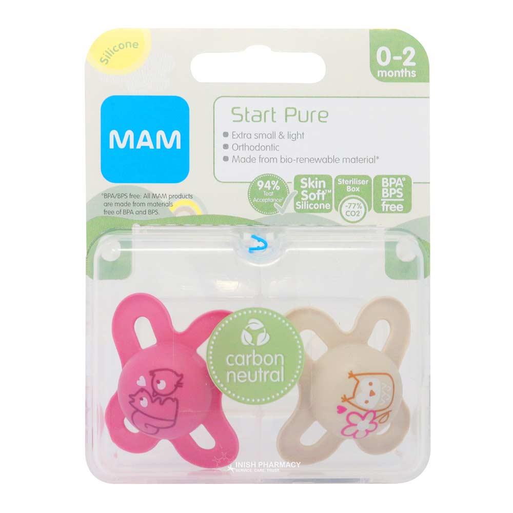 Mam Pure Start 0-2M Soother 2 Pack