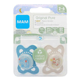 Mam Pure Night 2-6M Soother 2 Pack
