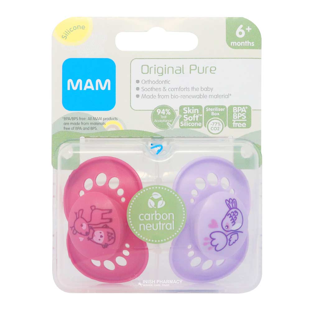 Mam Pure Original 6+M Soother 2 Pack