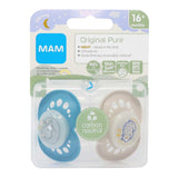 Mam Pure Night 16+M Soother 2 Pack