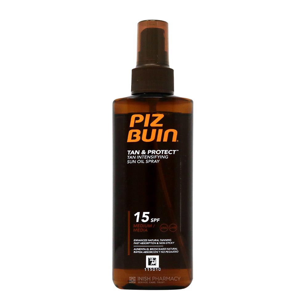 Piz Buin Tan & Protect Sun Oil Spray SPF15 150ml
