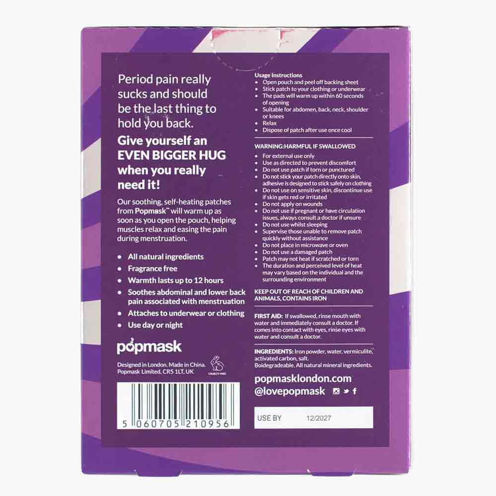 Popmask Even Bigger Soothing Self Heating Patches 3 pack