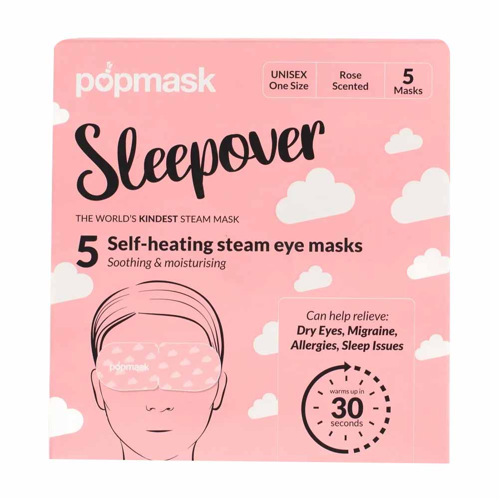 Popmask Sleepover 5 Self Warming Steam Masks