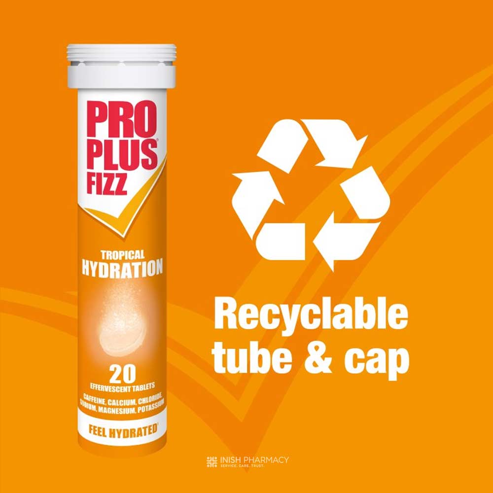 Pro Plus Fizz Tropical Hydration 20 Tablets