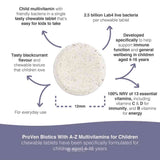 Pro-Ven Biotics A-Z Multivitamins for Children 30 Chewable Tablets
