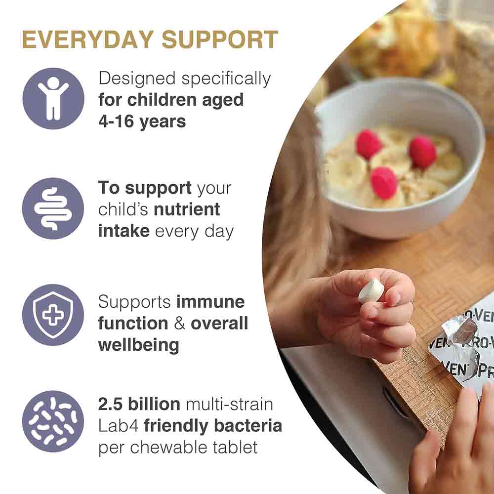 Pro-Ven Biotics A-Z Multivitamins for Children 30 Chewable Tablets