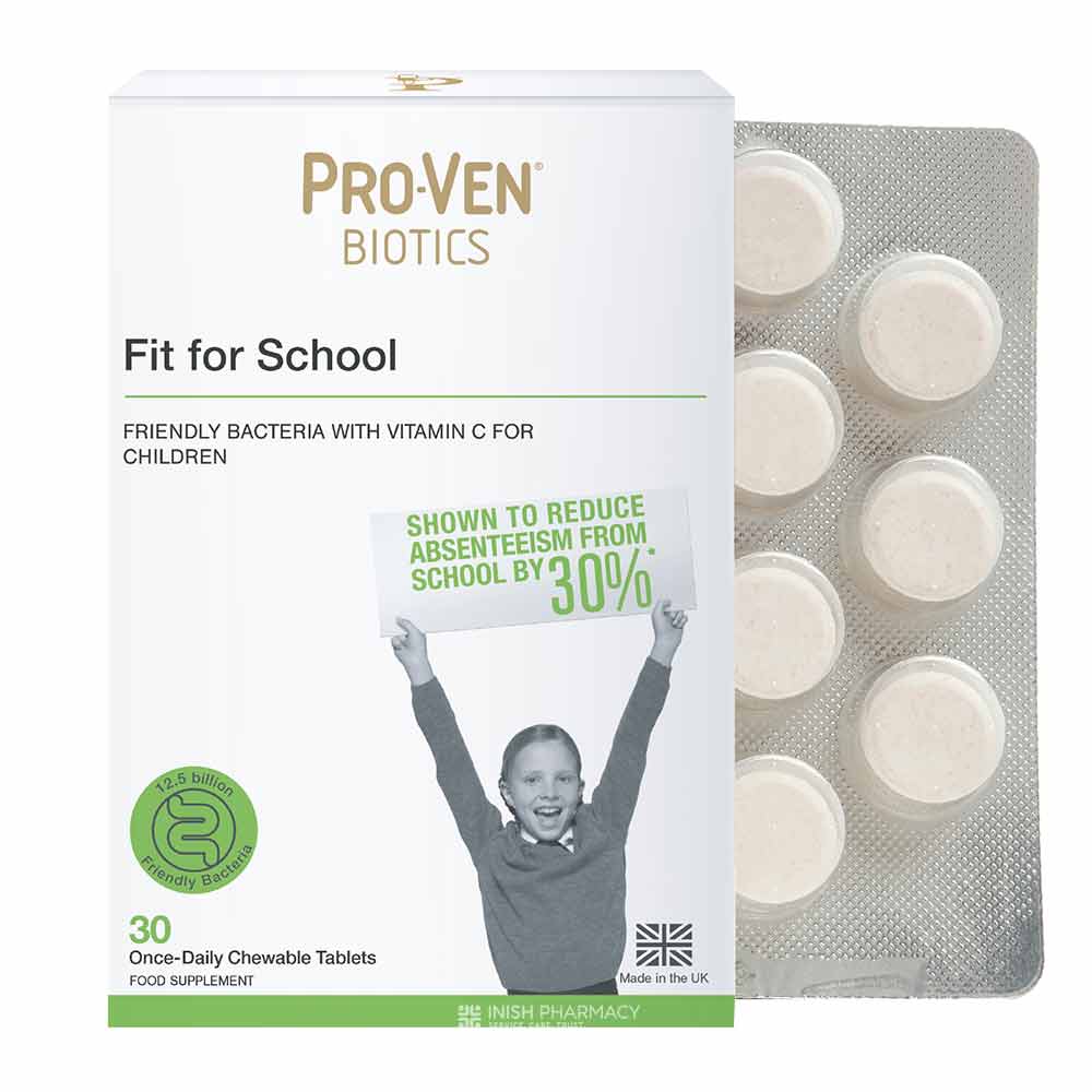 Pro-Ven Probiotics Fit for School 30 Chewable Tablets