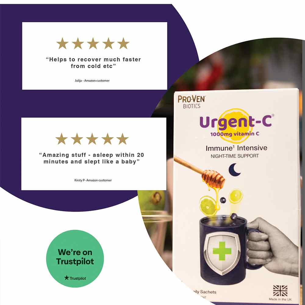 Pro-Ven Probiotics Urgent-C Immune Intensive Night-Time Support 7 Sachets