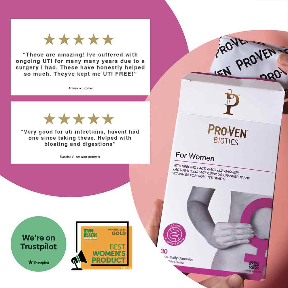 Pro-Ven Probiotics Womens Lactobacillus & Bifidus With Cranberry 30 Pack