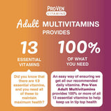 Pro-Ven Vitamins Adult Multivitamin Orange Flavour 60 Chewables