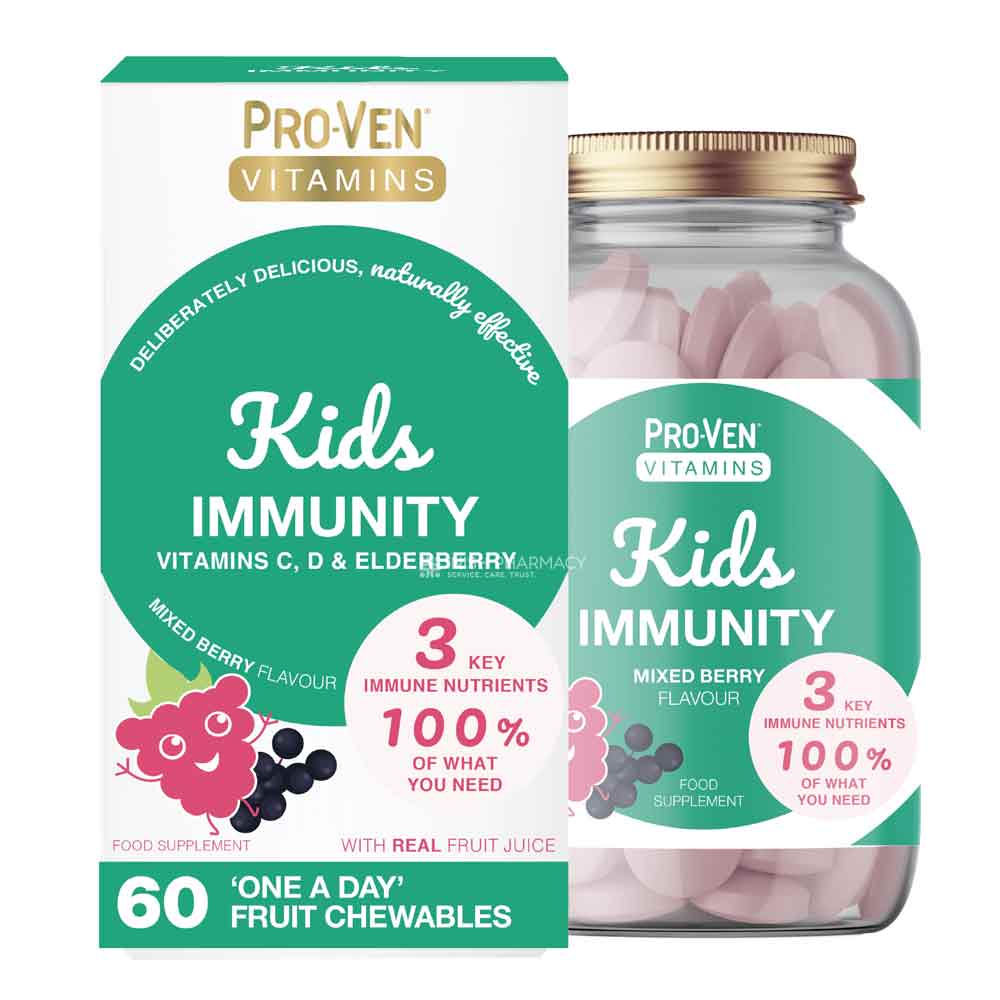 Pro-Ven Vitamins Kids Immunity Mixed Berry Flavour 60 Chewables