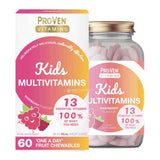 Pro-Ven Vitamins Kids Multivitamin Raspberry Flavour 60 Chewables – a daily multivitamin for complete nutritional support