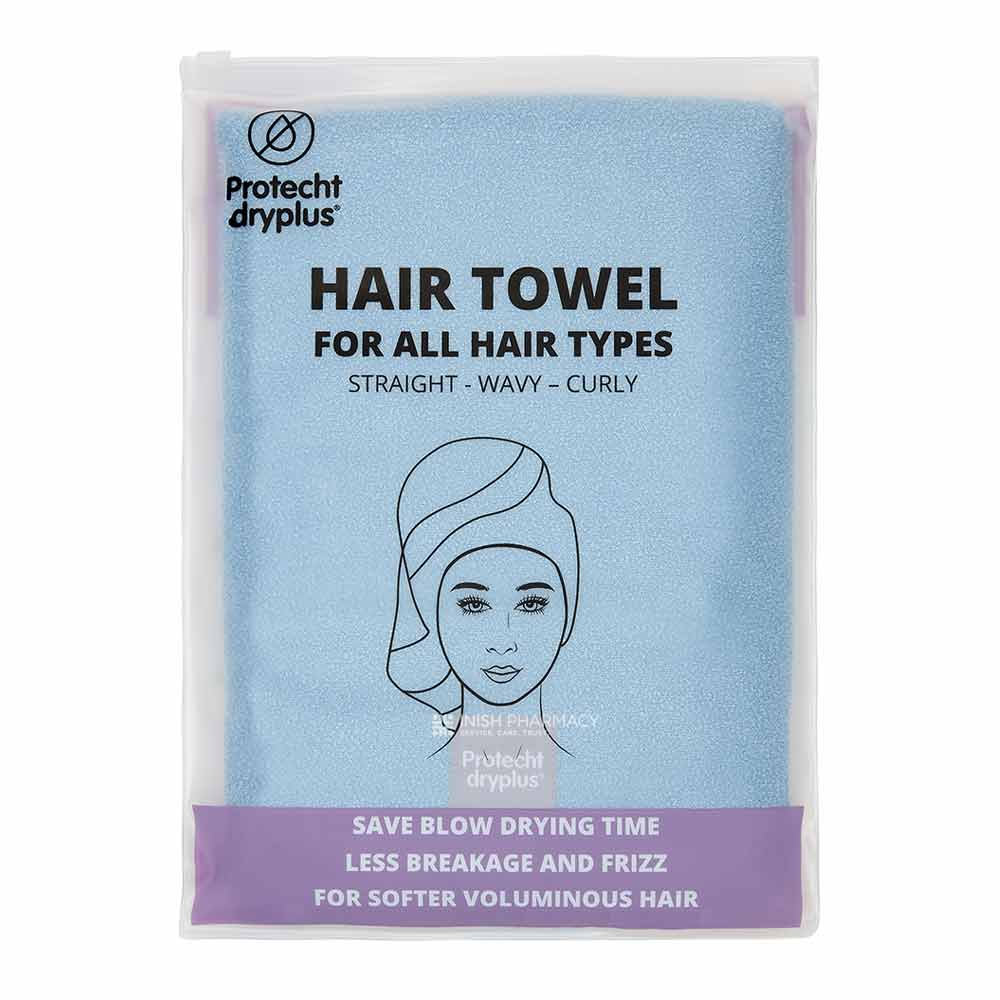 Protecht Dry Plus Super Absorbent Hair Towel Blue Fog – for healthy, well-nourished hair