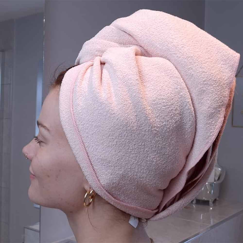 Protecht Dry Plus Super Absorbent Hair Towel Gossamer Pink
