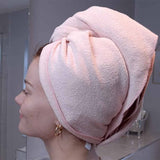 Protecht Dry Plus Super Absorbent Hair Towel Gossamer Pink