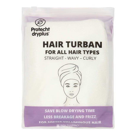 Protecht Dry Plus Super Absorbent Hair Turban White – for healthy, well-nourished hair