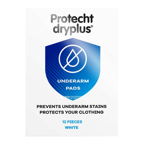 Protecht Dry Plus Underarm Pads White Medium 12 Pack