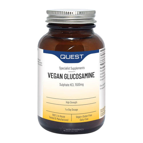 Quest Vegan Glucosamine Sulphate KCL 1000mg 90 Pack – glucosamine to support comfortable joint movement