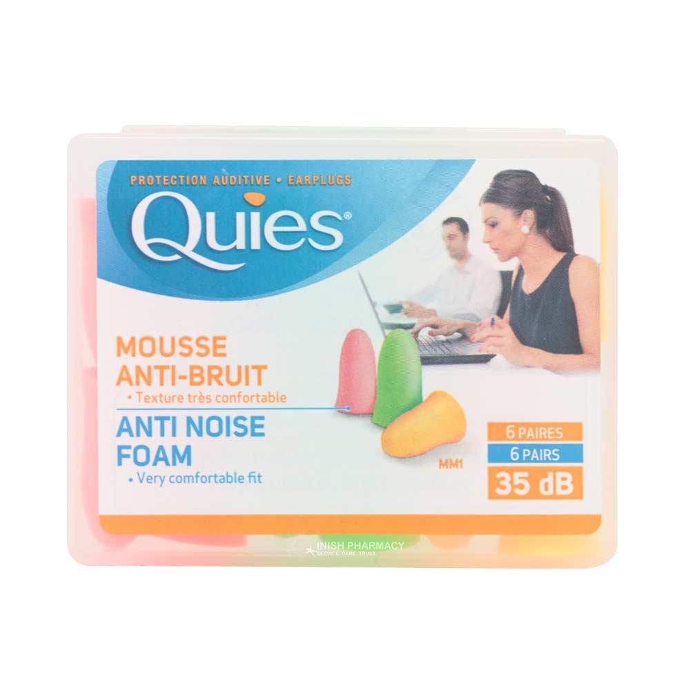 Quies Foam Earplugs 6 Pairs