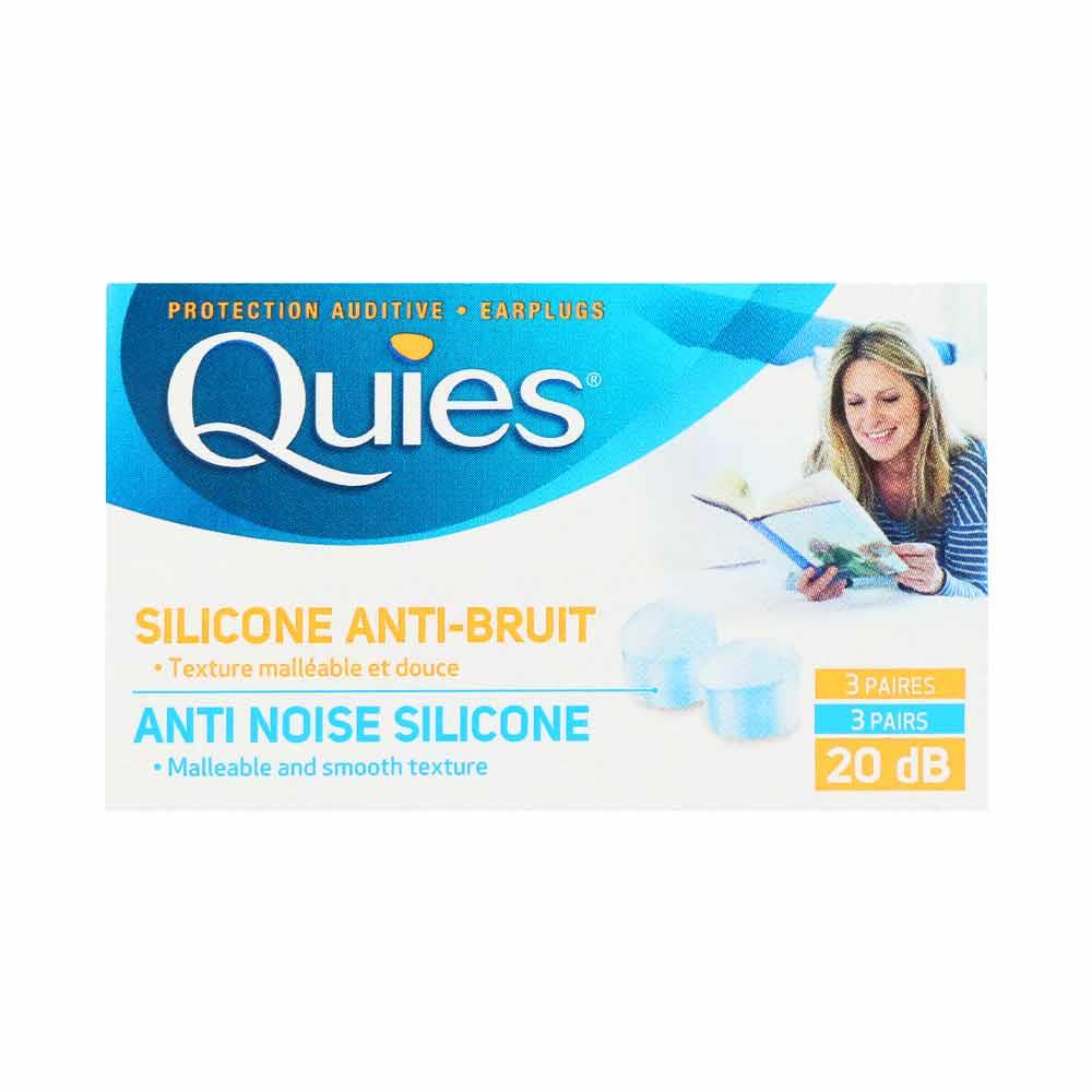 Quies Silicone Swimming Earplugs 3 Pairs