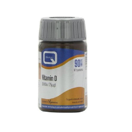 Quest Vitamin D3 1000IU 90 Tablets – vitamin D3 to support bones, muscles and immunity