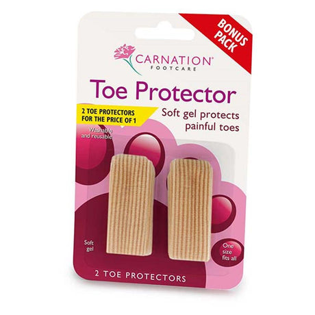 Carnation Toe Protector 2 Pack – for everyday foot care and comfort