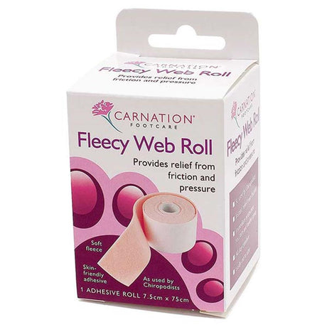 Carnation Fleecy Web Roll – for everyday foot care and comfort