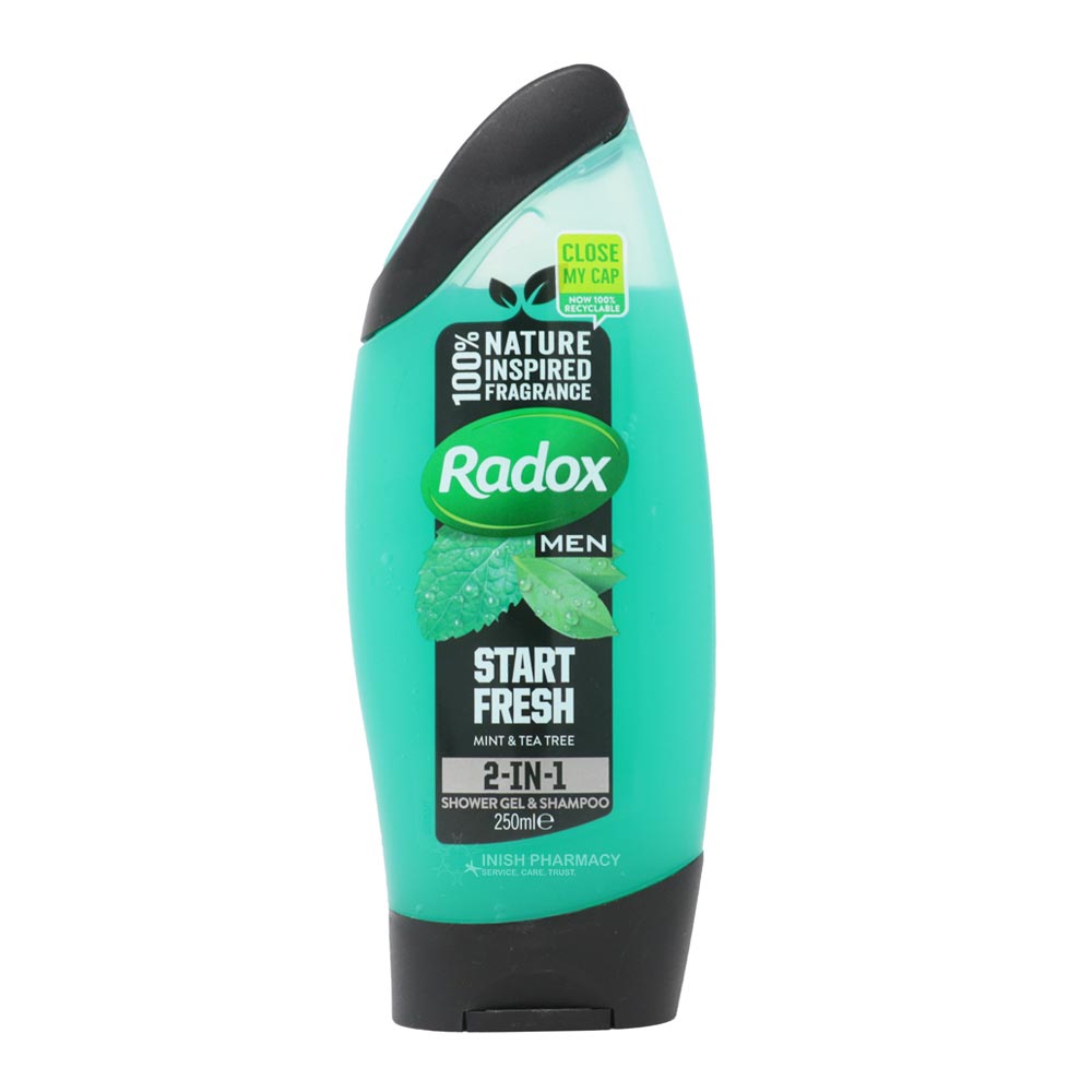 Radox Men Mint & Tea Tree Shower Gel & Shampoo 250ml