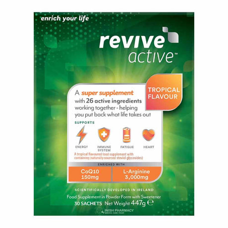 Revive Active Original Tropical Flavour 30 Pack – vitamins and minerals to support energy and wellbeing