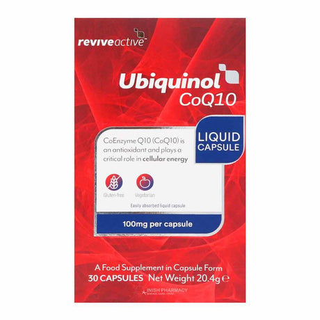 Revive Active Ubiquinol CoQ10 30 Pack – CoQ10 to support heart health and cellular energy