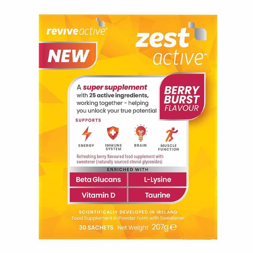 Revive Active Zest Active Berry Burst Food Supplement 30 Sachets