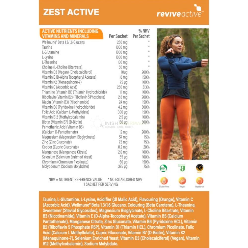 Revive Active Zest Active Food Supplement 30 Sachets