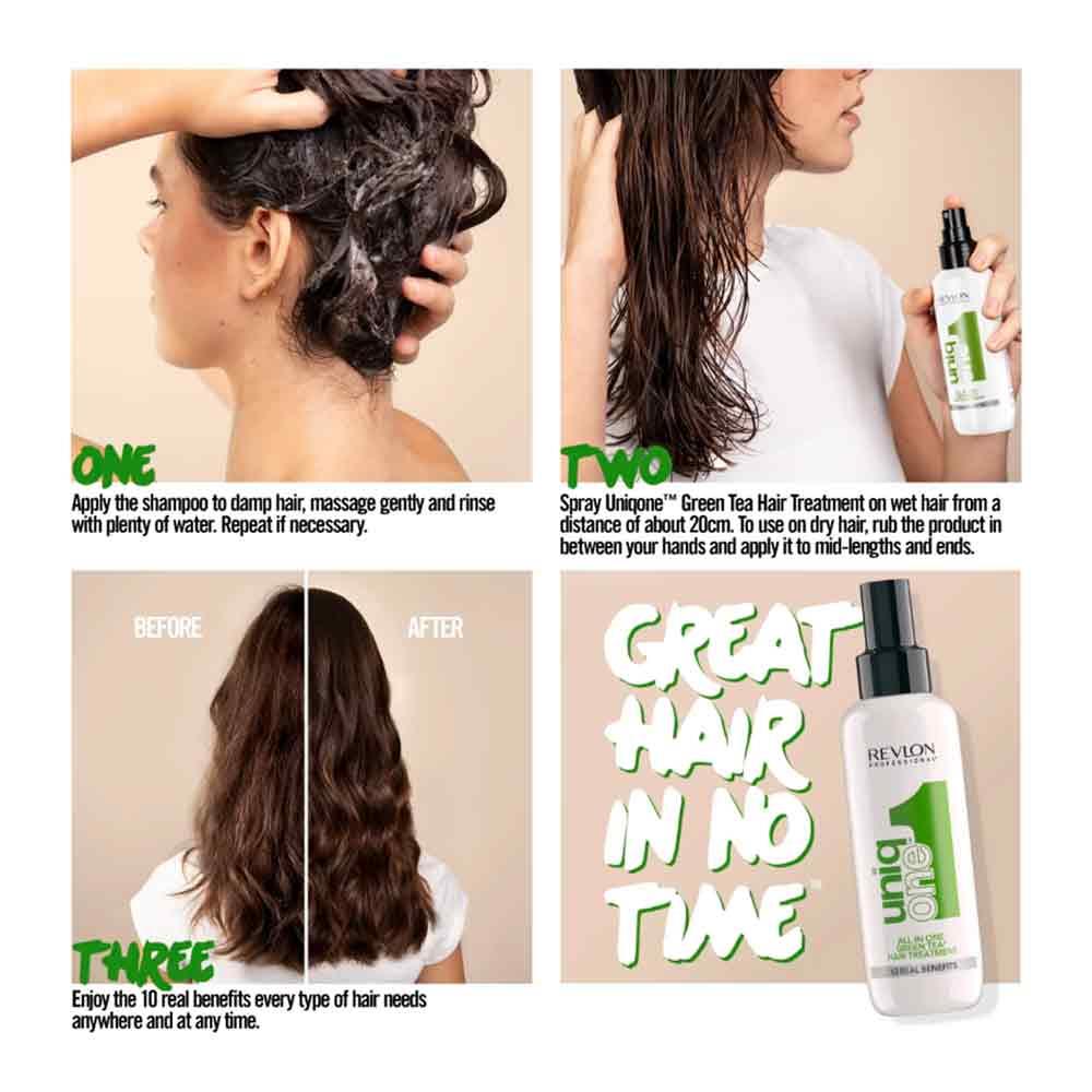 Revlon Uniq 1 All in One Hair Treatment Green Tea Scent 150ml