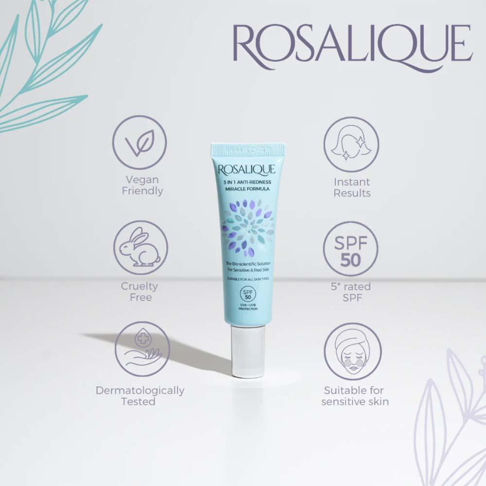 Rosalique 3-in-1 Anti-Redness Miracle Formula SPF50