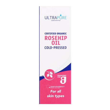 Ultrapure Certified Organic Rose Hip Oil 30ml – to support everyday health and wellbeing
