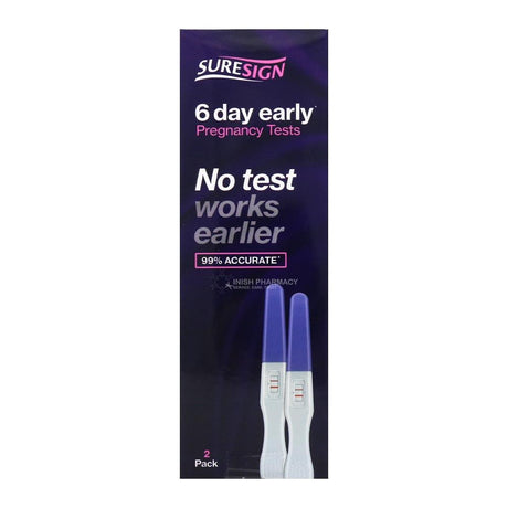 Suresign 6 Day Early Pregnancy Test 2 Pack – a sensitive, reliable home pregnancy test