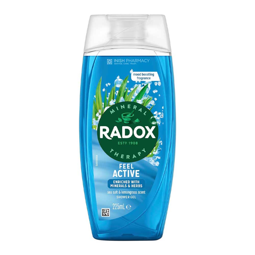 Radox Shower Feel Active Sea Salt & Lemongrass Shower Gel 225ml