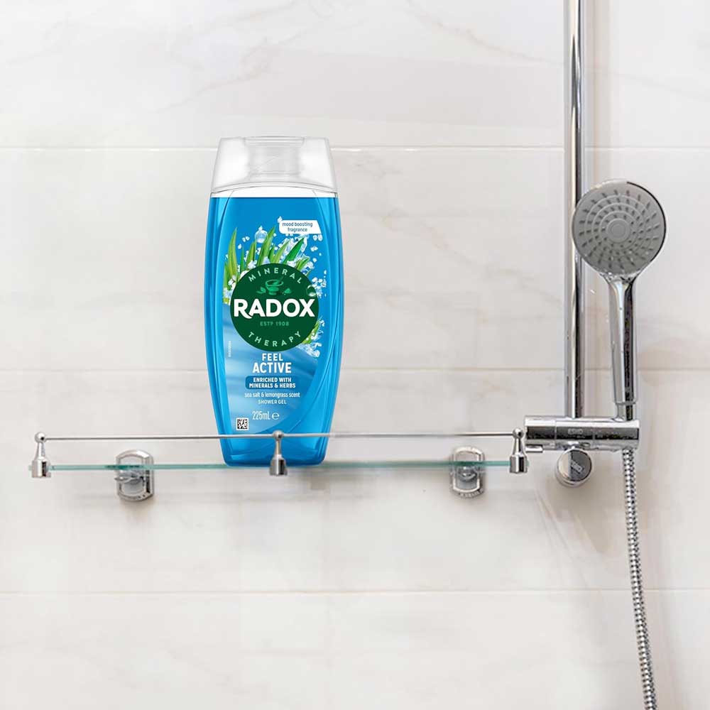 Radox Shower Feel Active Sea Salt & Lemongrass Shower Gel 225ml