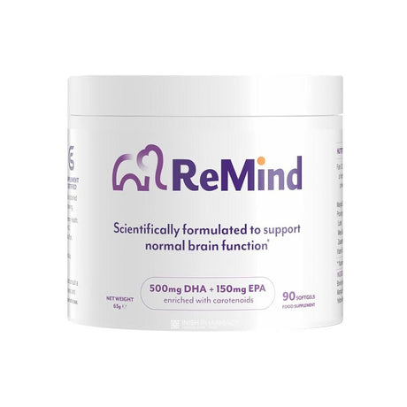 ReMind Formula To Support Brain Function 90 Softgels – omega-3 fatty acids to support heart and brain health