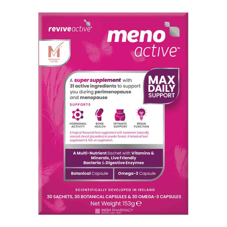Revive Active Meno Active 30 Sachets – vitamins and minerals to support energy and wellbeing