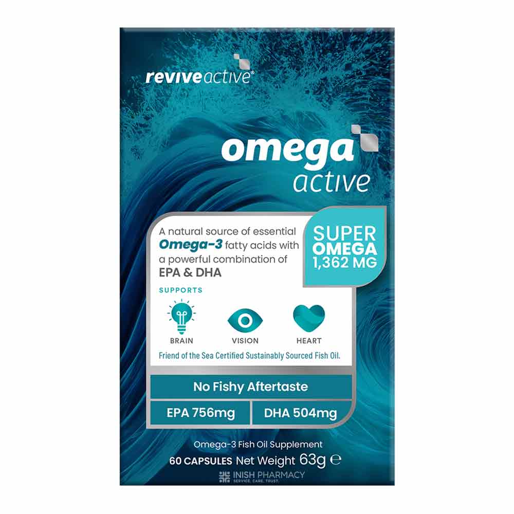 Revive Active Omega Active Super Omega 60 Pack – omega fatty acids for heart and cognitive health