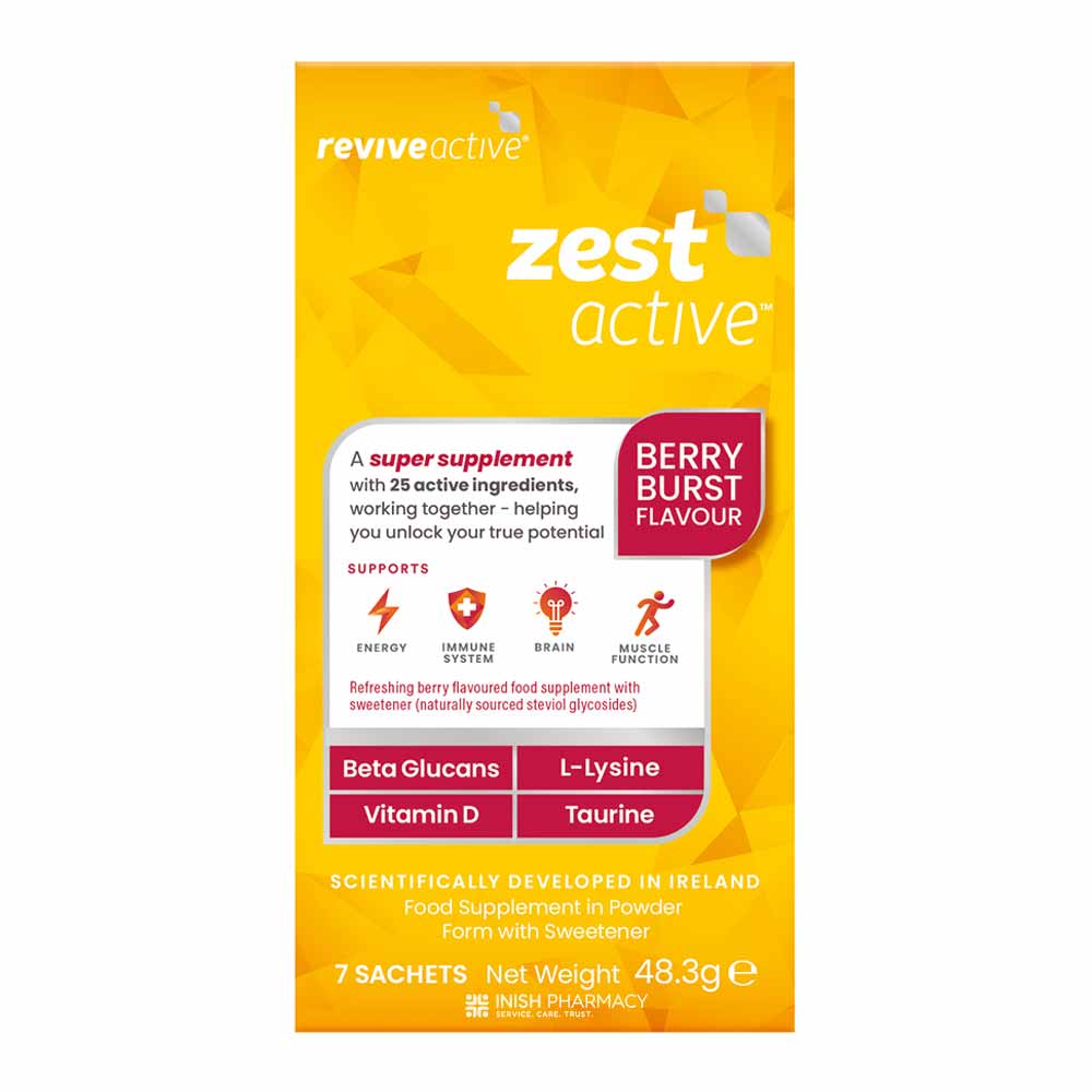 Revive Active Zest Active Berry Burst Food Supplement 7 Sachets
