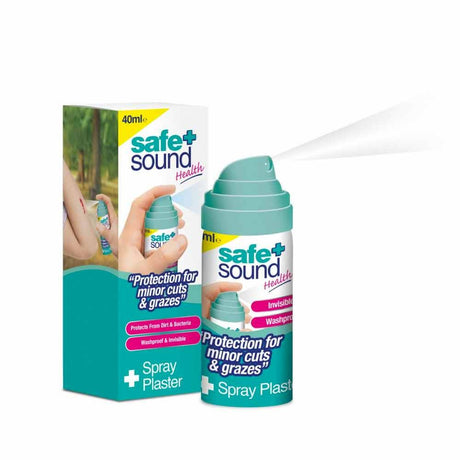 Safe & Sound Spray Plaster 40ml – protects cuts and grazes