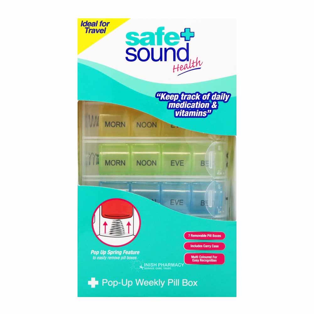 Safe & Sound 4 Times Daily Weekly Pill Box