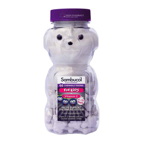 Sambucol Kids Chewable Teddies 60 Pack – key nutrients to support a healthy immune system