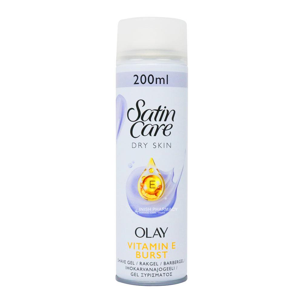Gillette Satin Care With Olay Vitamin E Burst Shave Gel 200ml