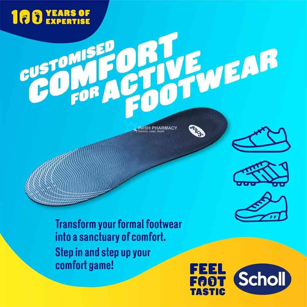 Scholl Gel Activ Trainer Insoles 1 Pair - Large