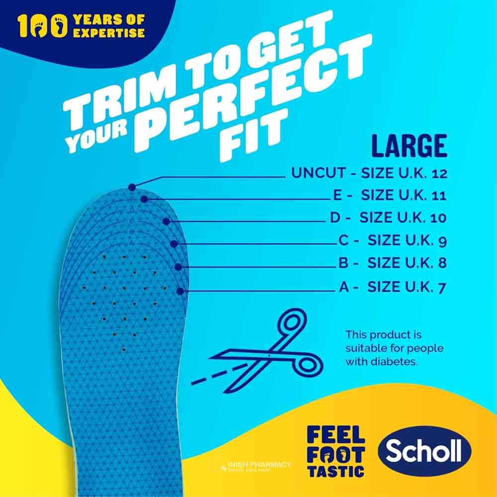 Scholl Gel Activ Casual Insoles 1 Pair - Large